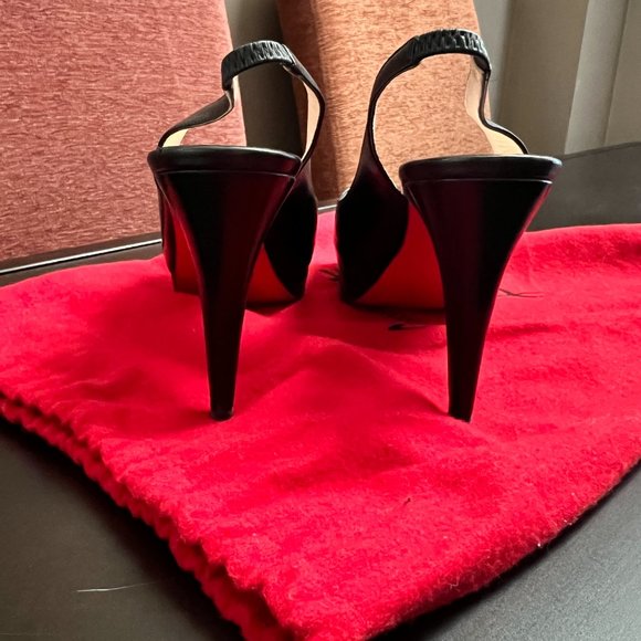 Christian Louboutin Platform Slingbacks, used - Picture 4 of 7